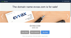 Desktop Screenshot of evvax.com